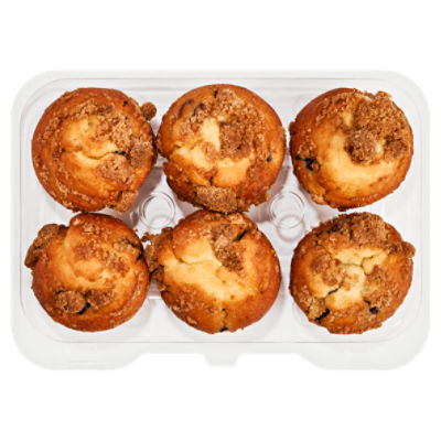 6 Pack Blueberry Crumb Muffins ShopRite