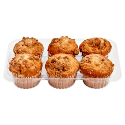 Store Baked Apple Crumb Muffins, 6 ct, 15 oz