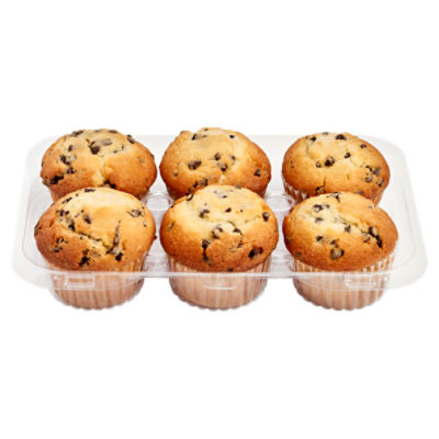 6 Pack Chocolate Chip Muffins