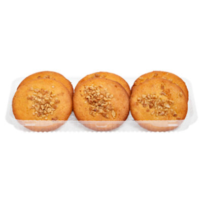 Store Baked Banana Walnut Muffin Tops, 6 ct, 15 oz