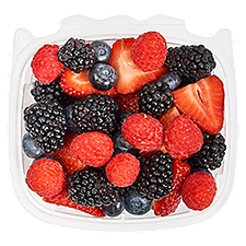 Small Berry Cups (Trimmed Strawberries, Raspberries, Blackberries and Blueberries), 14 oz