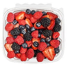 Large Berry Cups (Trimmed Strawberries, Raspberries, Blackberries and Blueberries), 30 oz