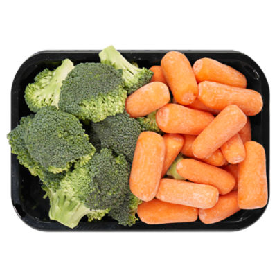 Pre Cut Broccoli & Carrots, 1 pound