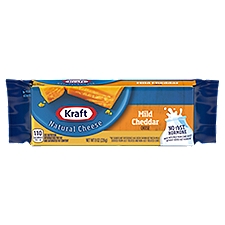 Kraft Mild Cheddar Cheese, 8 oz, 8 Ounce