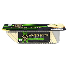 Cracker Barrel Sharp White Cheddar, Cheese Cuts, 198 Gram