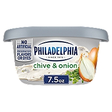 Philadelphia Chive & Onion, Cream Cheese Spread, 7.5 Ounce