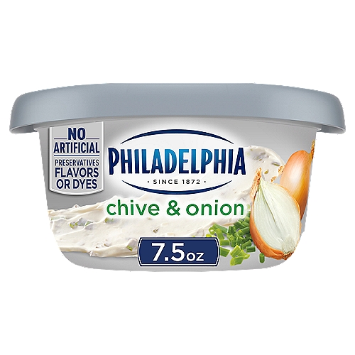 Philadelphia Chive & Onion Cream Cheese Spread, 7.5 oz