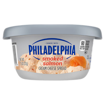 Philadelphia Smoked Salmon Cream Cheese Spread, 7.5 oz Tub Gourmet