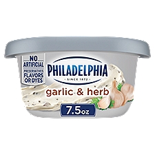 Philadelphia Garlic & Herb, Cream Cheese Spread, 7.5 Ounce