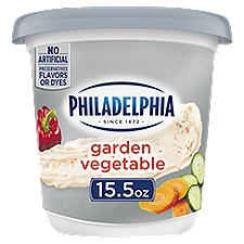 Philadelphia Cream Cheese Spread, Garden Vegetable, 15.5 Ounce