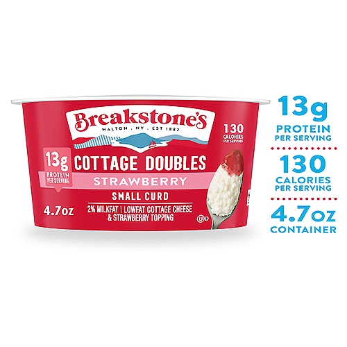 Breakstone's Strawberry Small Curd Cottage Doubles, 4.7 oz