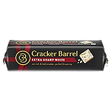 Cracker Barrel Extra Sharp White Cheddar Cheese, 8 oz Block