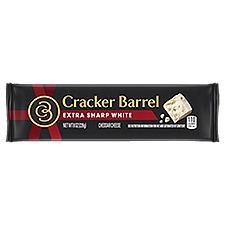 Cracker Barrel Extra Sharp White Cheddar, Cheese, 8 Ounce