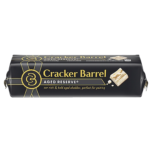 Cracker Barrel Aged Reserve White Cheddar Cheese, 8 oz