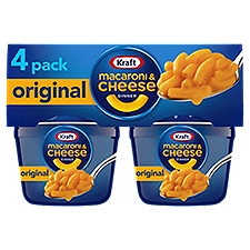 Kraft Original Flavor Macaroni & Cheese Dinner, 2.05 oz, 4 count, 8.2 Ounce