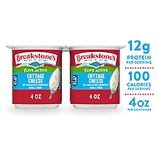 Breakstone's 2% Milkfat Lowfat Small Curd Cottage Cheese, 4 oz, 4 count, 16 Ounce