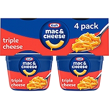 Kraft Mac & Cheese Triple Cheese Macaroni & Cheese Sauce Mix, 2.05 oz, 4 count, 8.2 Ounce