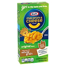 Kraft Original Flavor Whole Grain, Macaroni & Cheese Dinner, 6 Ounce