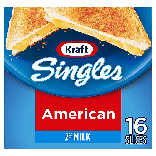 Pasteurized prepared cheese product. 2% milk. 45% less fat than process cheese food.  16 - 0.67 oz slices, Individually Wrapped.