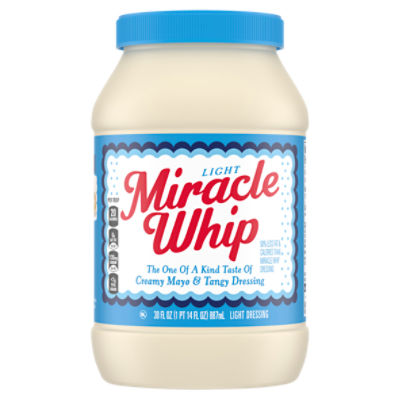 Miracle Whip Light Dressing, 30 fl oz Jar, 30 Fluid ounce