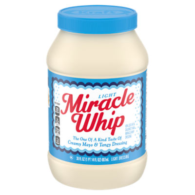 Miracle Whip Light Dressing, 30 fl oz Jar