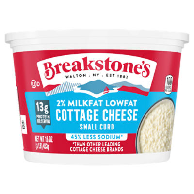 Breakstone's Lowfat Small Curd Cottage Cheese with Low Sodium & 2