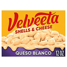 Velveeta Queso Blanco Shell Pasta & Cheese Sauce, 12 oz, 12 Ounce