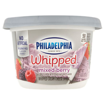 Philadelphia Mixed Berry Whipped Cream Cheese Spread, 7.5 oz