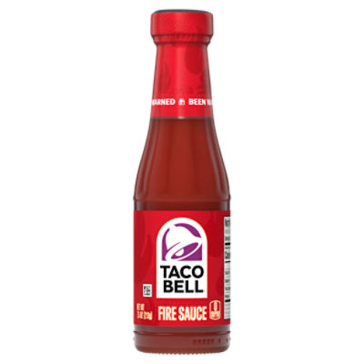 Taco Bell Fire Sauce Glass Bottle, OZ 3-pack, 55% OFF