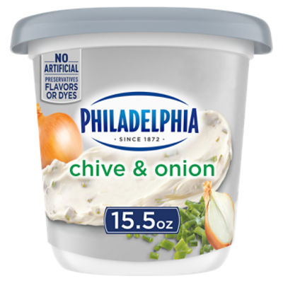 Philadelphia Chive & Onion Cream Cheese Spread, 15.5 oz