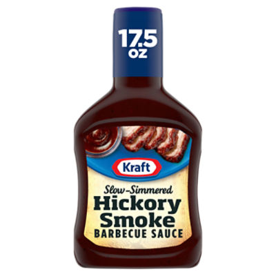 Kraft Slow-Simmered Hickory Smoke Barbecue Sauce, 17.5 oz, 17.5 Ounce