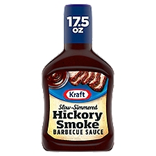 Kraft Slow-Simmered Hickory Smoke , Barbecue Sauce, 17.5 Ounce