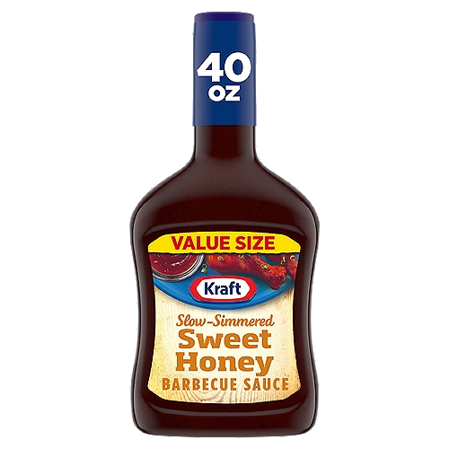 Kraft Slow-Simmered Sweet Honey Barbecue Sauce Value Size, 40 oz