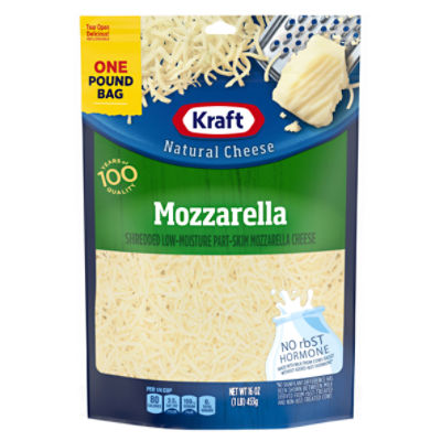 Kraft Mozzarella Natural Cheese, 16 oz