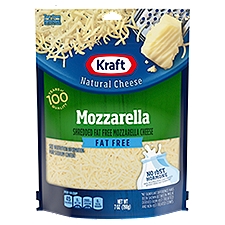 Kraft Mozzarella Shredded Fat Free Mozzarella Cheese, 7 oz