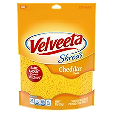Velveeta Shreds Cheddar Flavored Shredded, Cheese, 8 Ounce
