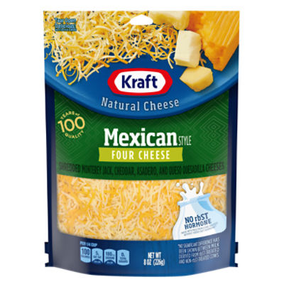 Kraft Mexican Style Four Cheese, 8 oz