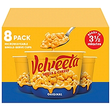 Velveeta Original Shell Pasta & Cheese Sauce, 2.39 oz, 8 count, 19.12 Ounce