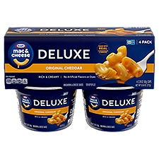 Kraft Deluxe Original Macaroni & Cheese Dinner, 2.39 oz, 4 count