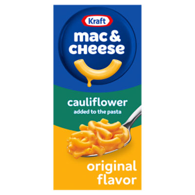 Kraft Original Mac & Cheese Macaroni and Cheese Dinner Cauliflower Added to the Pasta, 5.5 oz Box