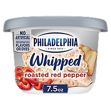 PHILADELPHIA Roasted Red Pepper Whipped, Cream Cheese Spread, 7.5 Ounce