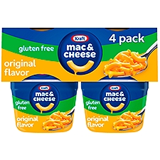  Kraft Mac & Cheese Original Flavor Pasta & Cheese Sauce Mix, 1.9 oz, 4 count
