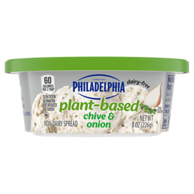 Philadelphia Plant-Based Chive & Onion Non-Dairy Spread, 8 oz