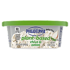 Philadelphia Plant-Based Chive & Onion Non-Dairy Spread, 8 oz, 8 Ounce