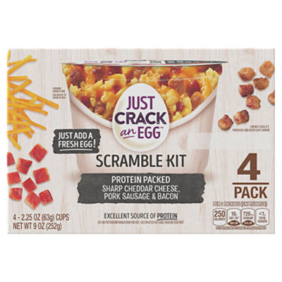 Just Crack an Egg Protein Packed Scramble Kit, 2.25 oz, 4 count