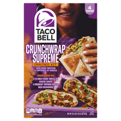 Taco Bell Crunchwrap Supreme Cravings Kit, 22.6 oz