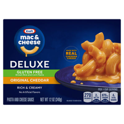 Kraft Deluxe Gluten Free Mac & Cheese Dinner, 12 oz Box