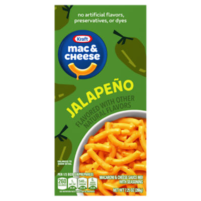 Kraft Jalapeño Macaroni & Cheese Sauce Mix with Seasoning, 7.25 oz, 7.25 Ounce