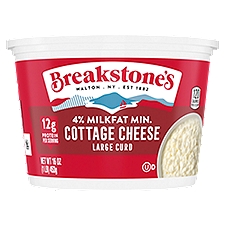 Breakstone's Large Curd Cottage Cheese with 4% Milkfat, 16 oz Tub, 16 Ounce