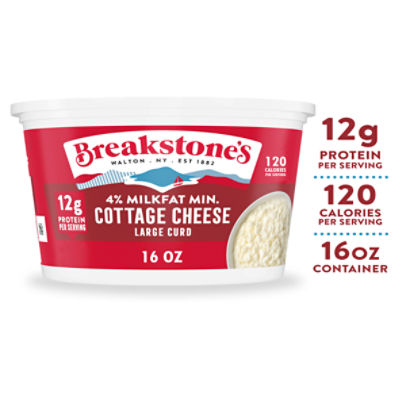 Breakstone's 4% Milkfat Min. Large Curd Cottage Cheese, 16 oz